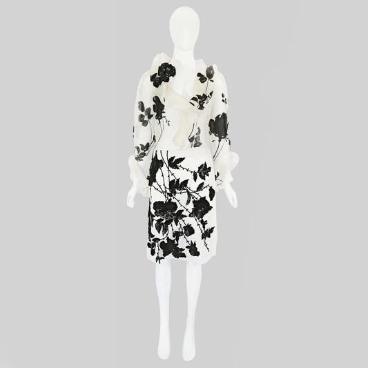 Valentino SS 2001 Sequin Embellished Silk Ensemble