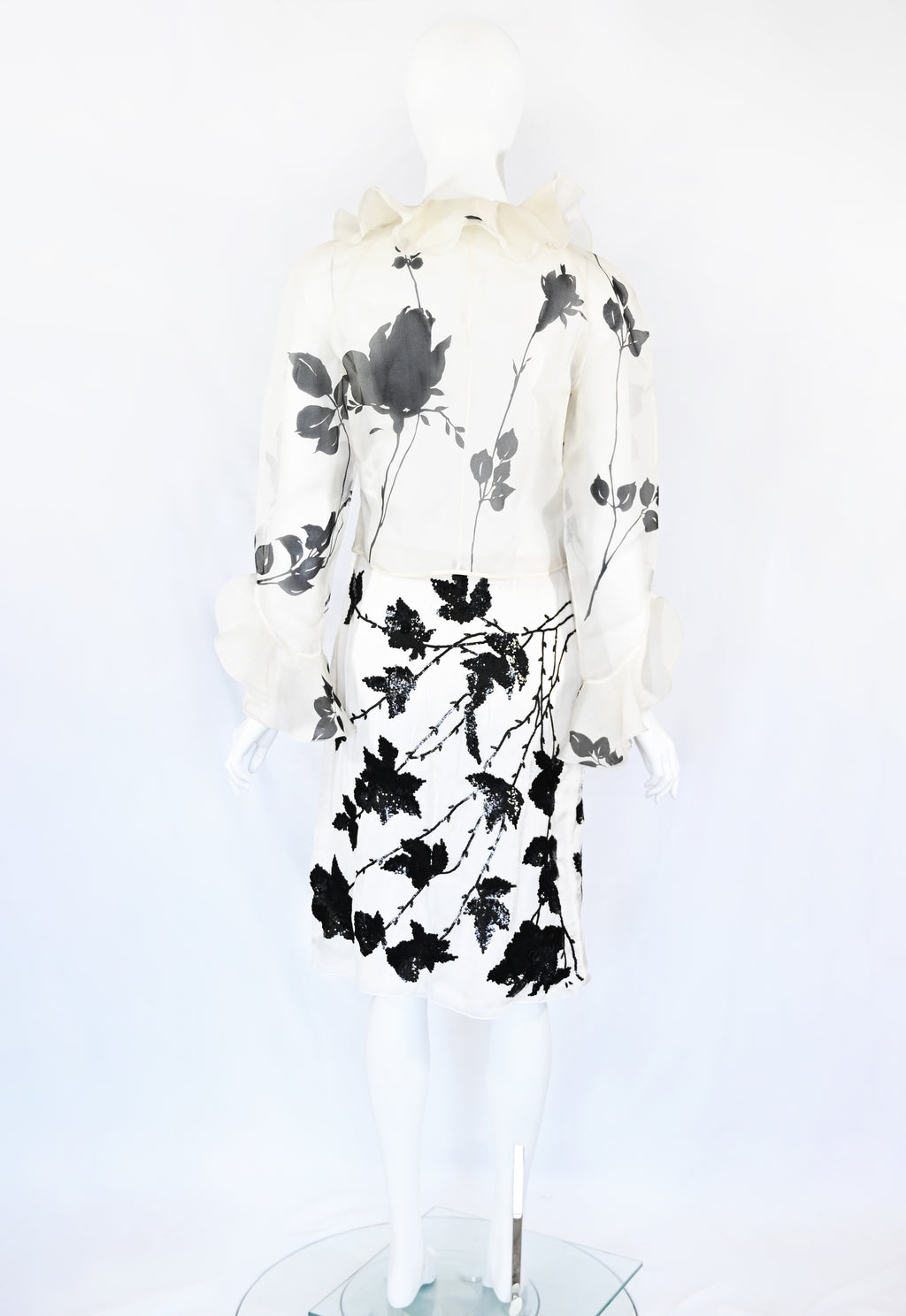 Valentino SS 2001 Sequin Embellished Silk Ensemble