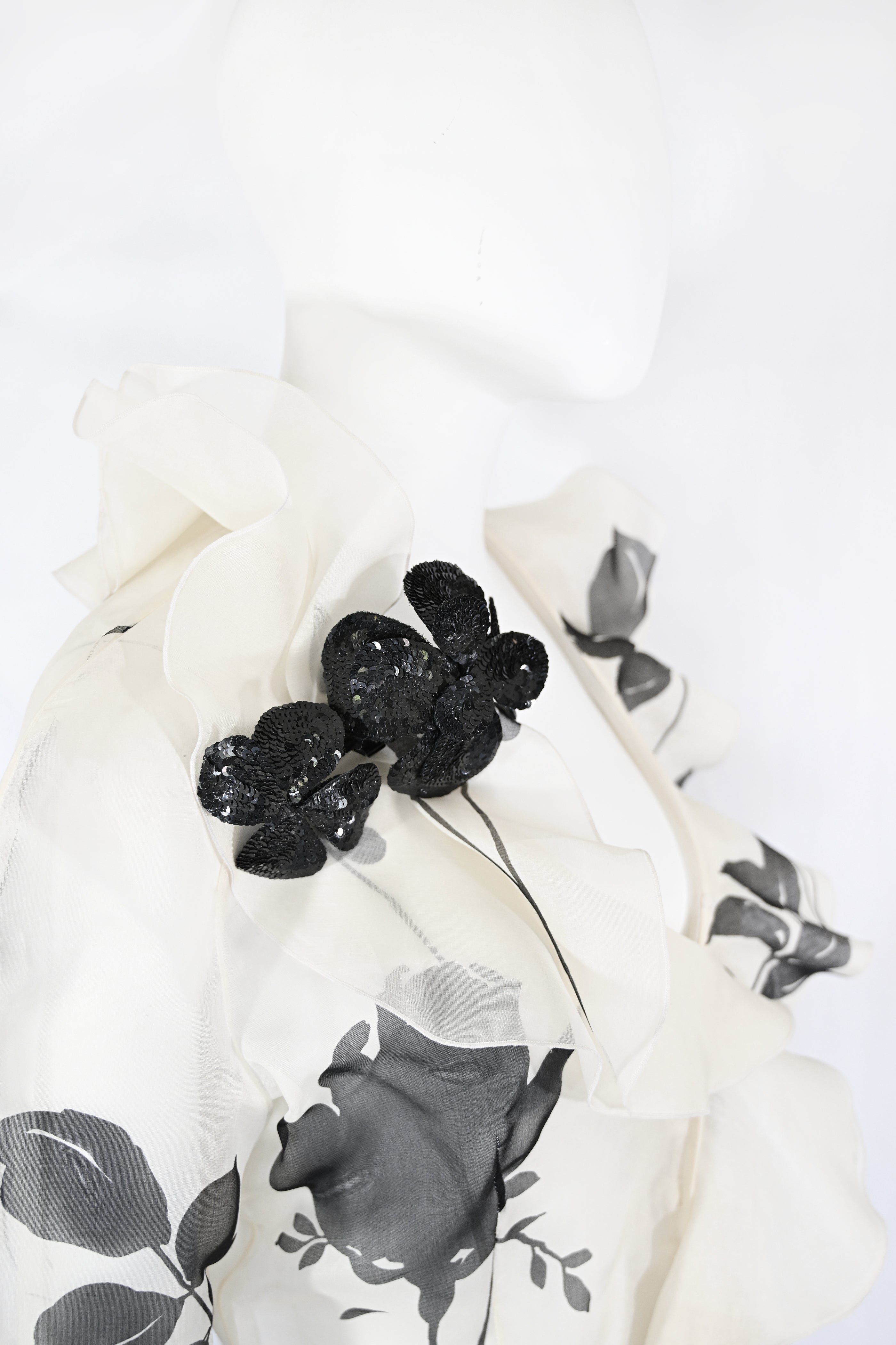 Valentino SS 2001 Sequin Embellished Silk Ensemble