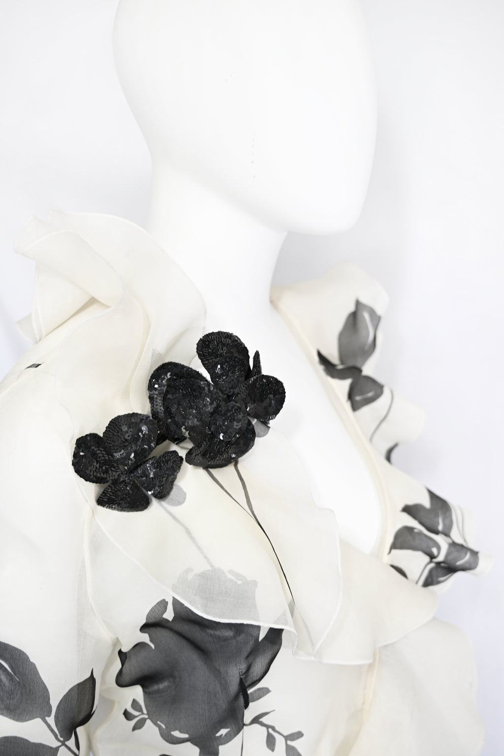 Valentino SS 2001 Sequin Embellished Silk Ensemble