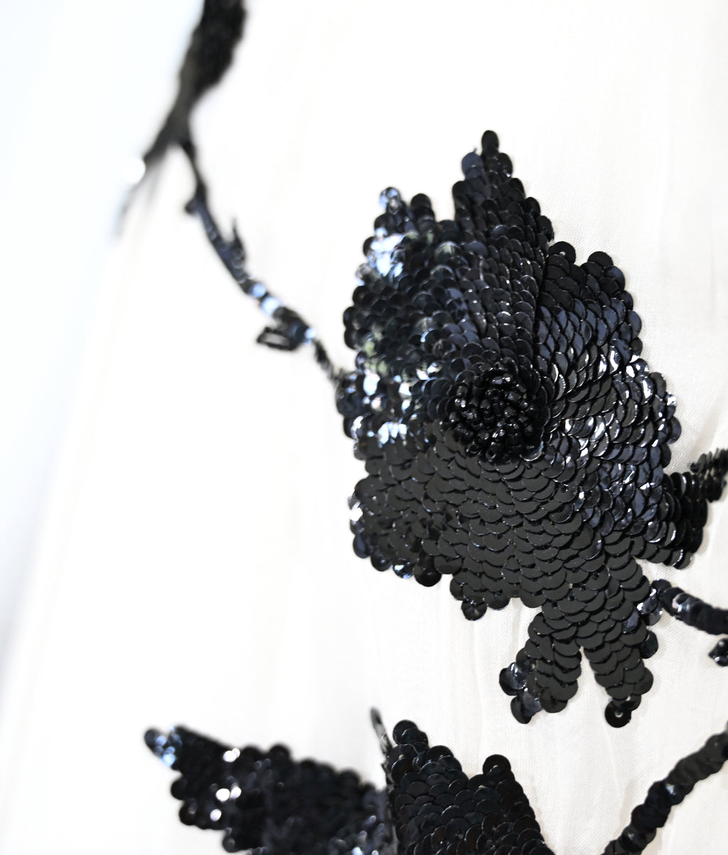 Valentino SS 2001 Sequin Embellished Silk Ensemble