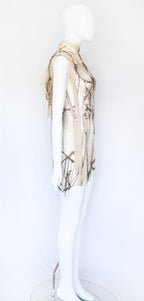 Robert Cary Williams SS 2005 Chain Embellished Tulle Dress