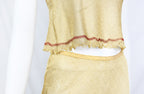 Prada SS 1998 Sheer Gold Lurex Skirt Set