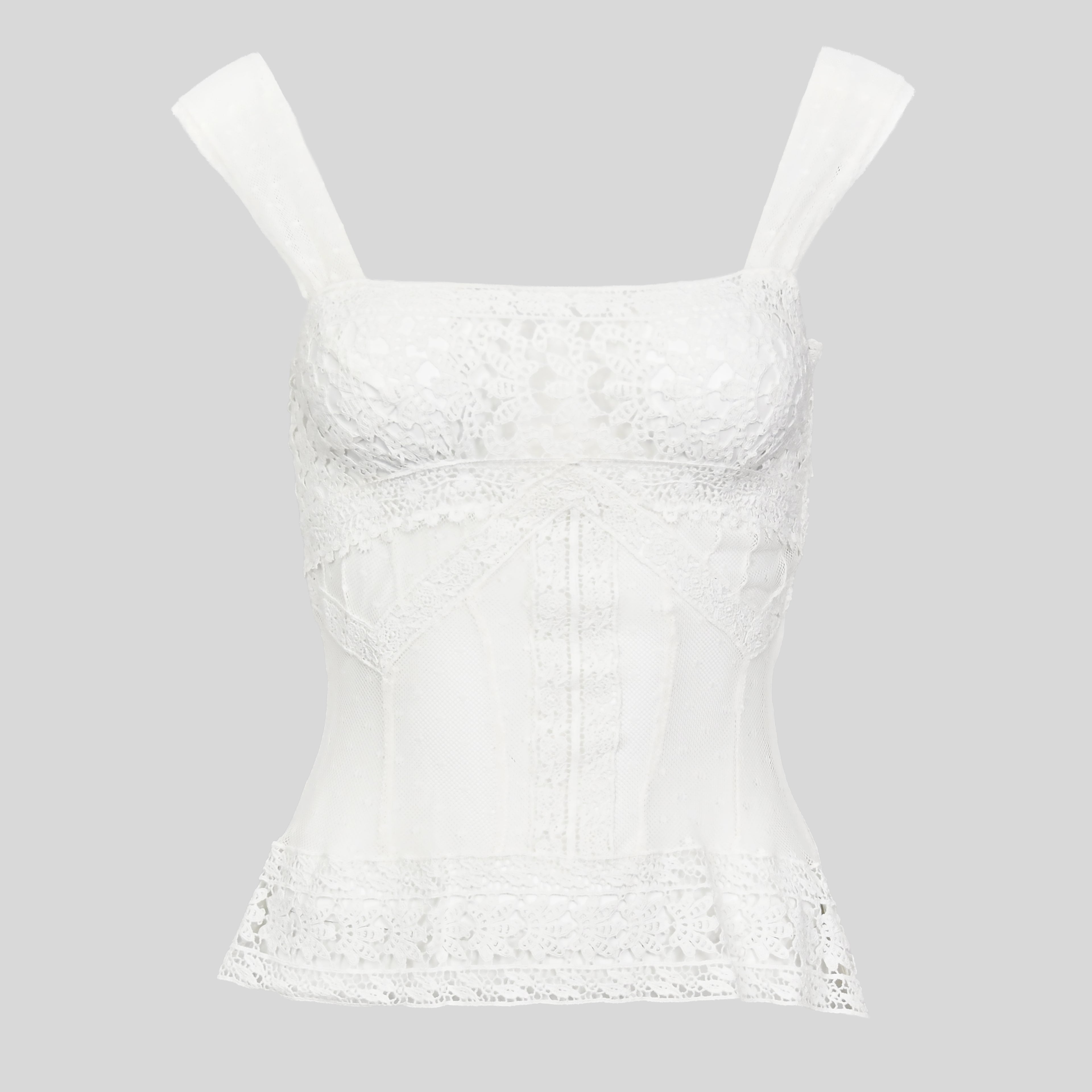 D&G 2006 Lace Top with Long Ribbons