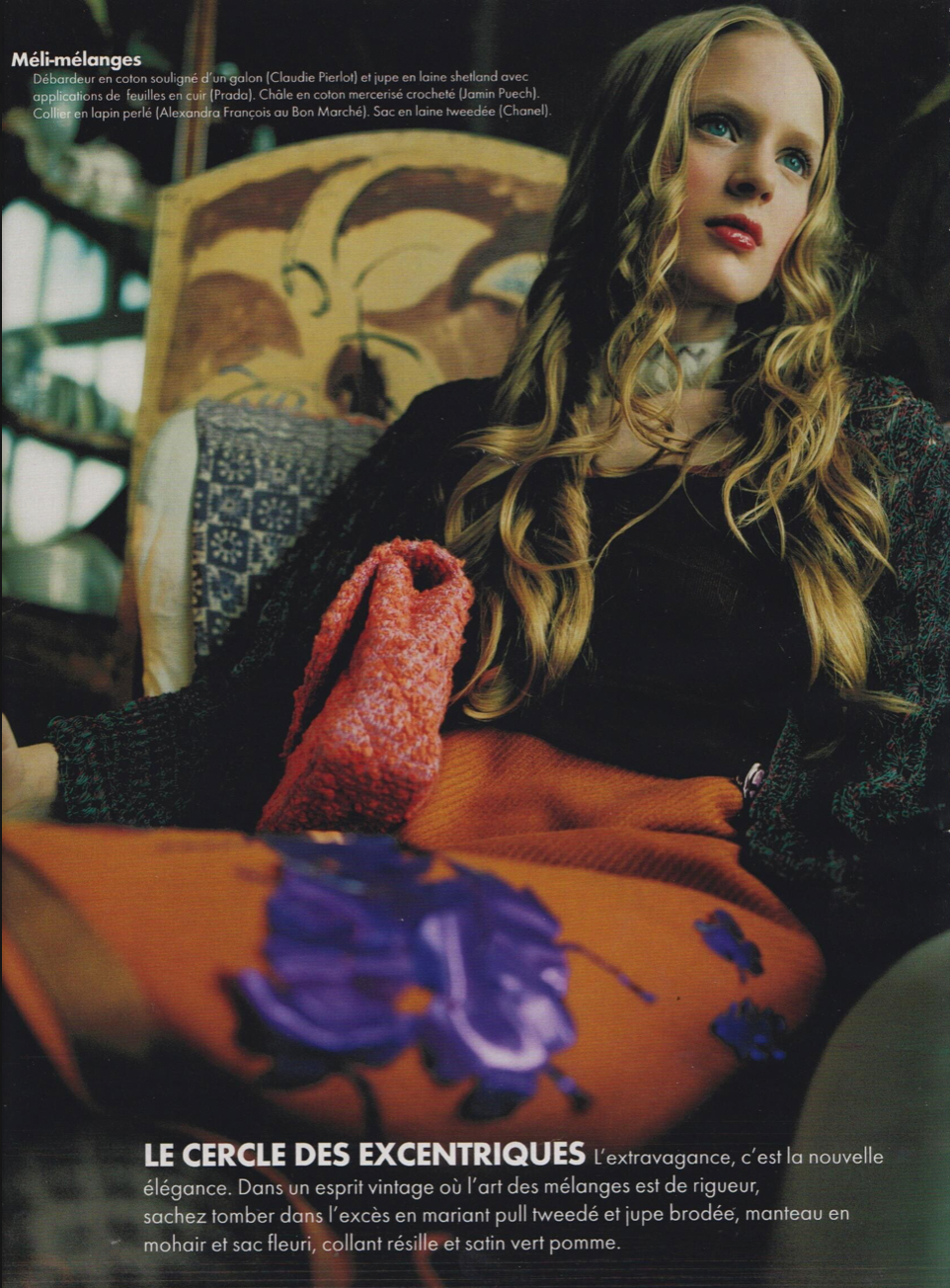 Prada FW 1999 Beetle Wool Skirt