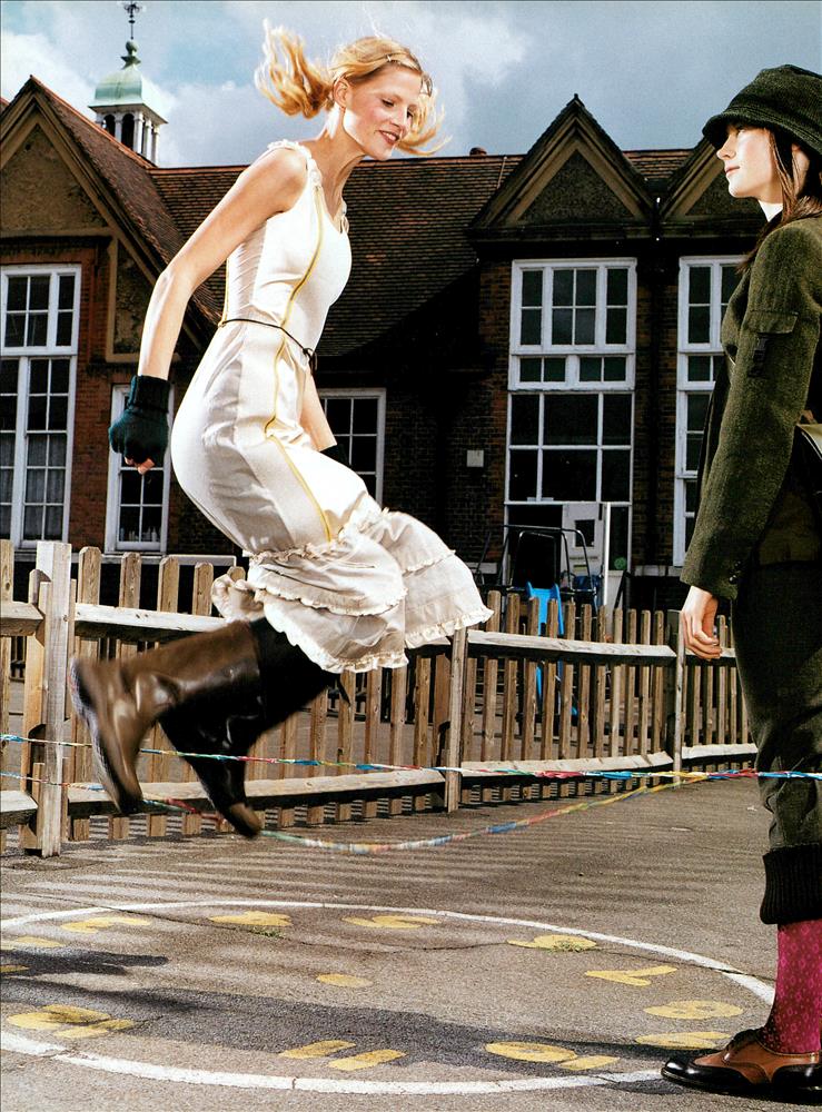 MIU MIU FW 1999 Silk Dress w Neoprene Tech Accents