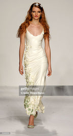 Gaelyn & Cianfarani Fw 2005 Latex Dress with Flower Appliqué