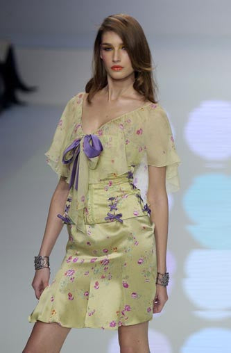 Valentino SS 2004 Floral Print Corset