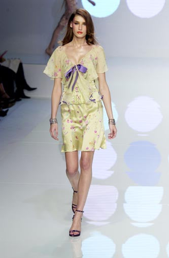 Valentino SS 2004 Floral Print Corset