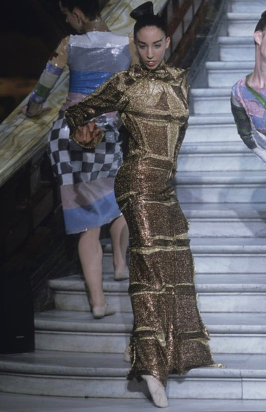 Yoshiki Hishinuma Runway Metallic Lurex Skirt Set