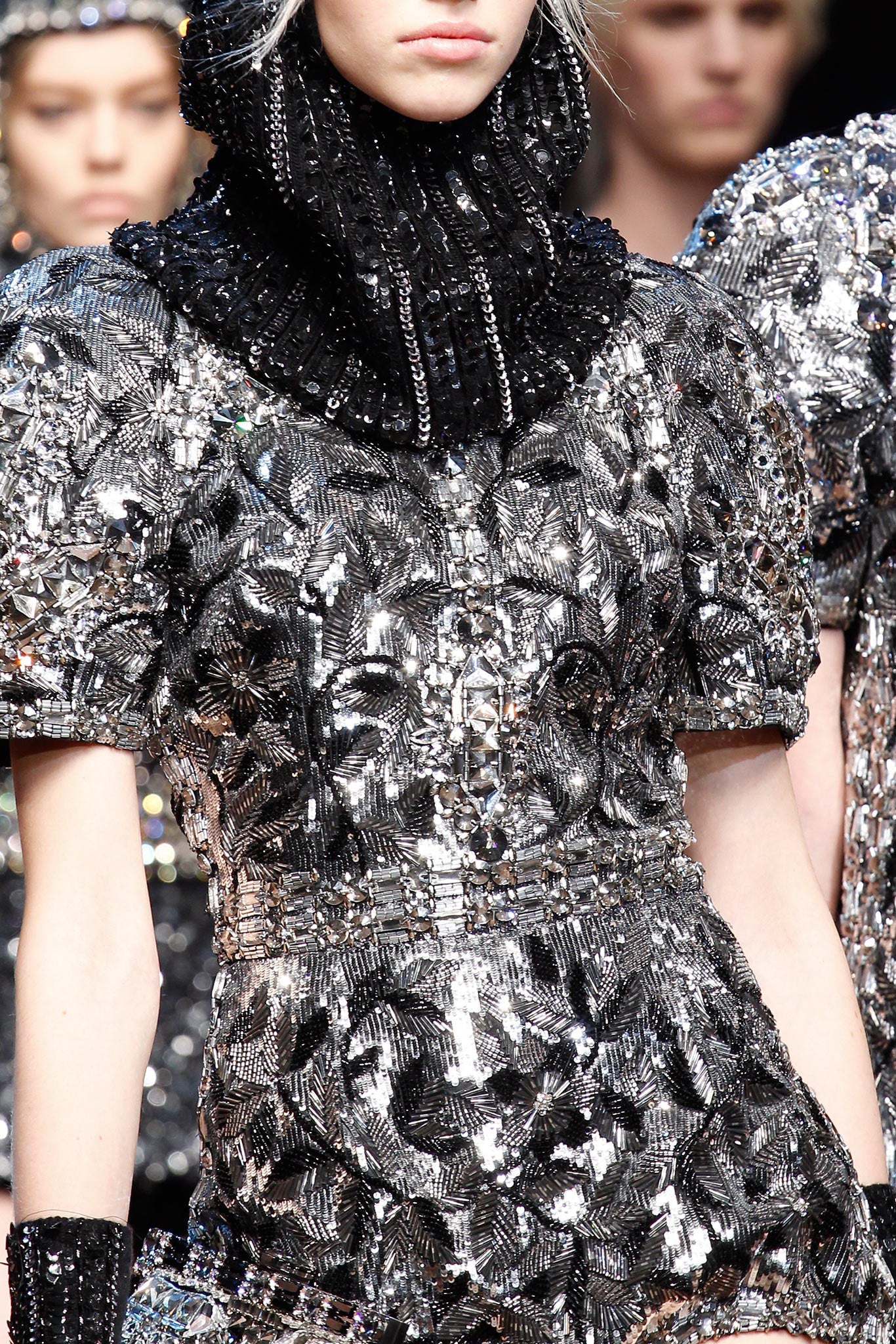 Dolce Gabbana FW 2014 Sequin Balaclava Hood