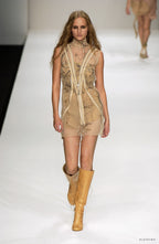 Robert Cary Williams SS 2005 Chain Embellished Tulle Dress