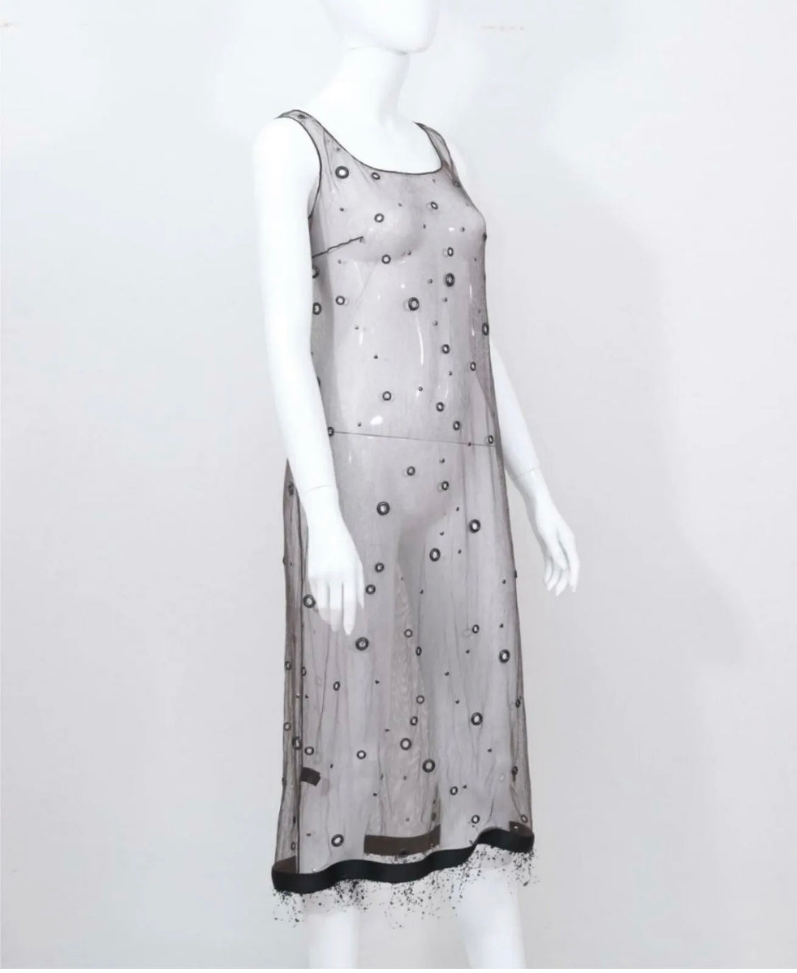 PRADA FW 1999 GROMMET TULLE DRESS