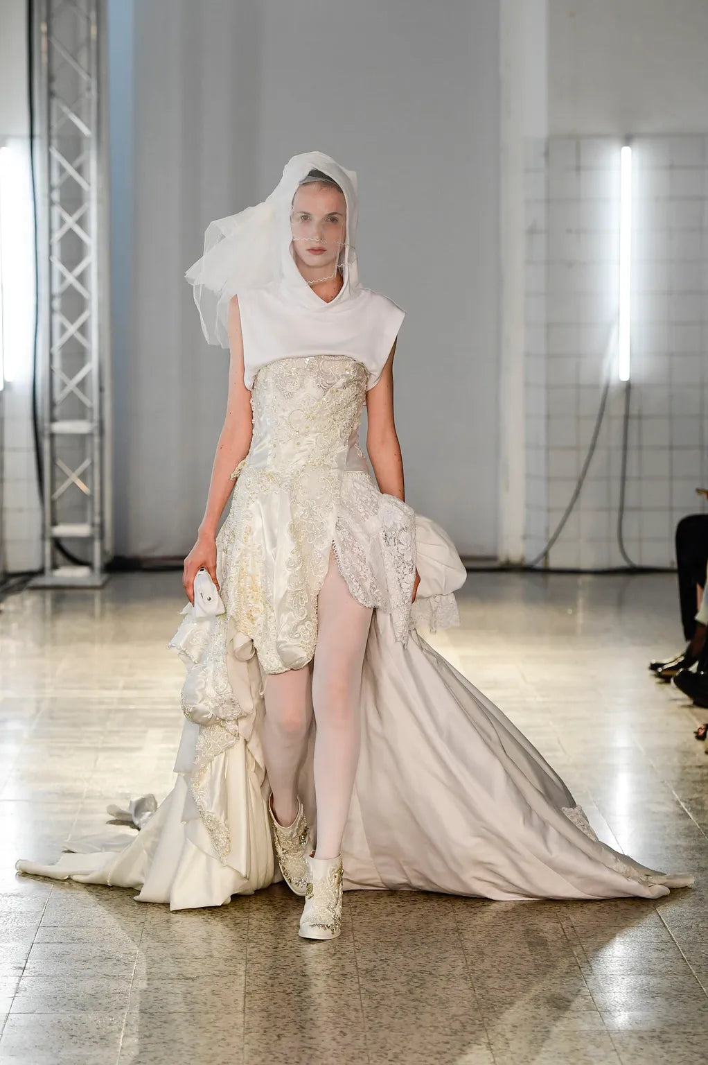 A.F. Vandevorst SS 2019 Bridal Embellished Leather Heels