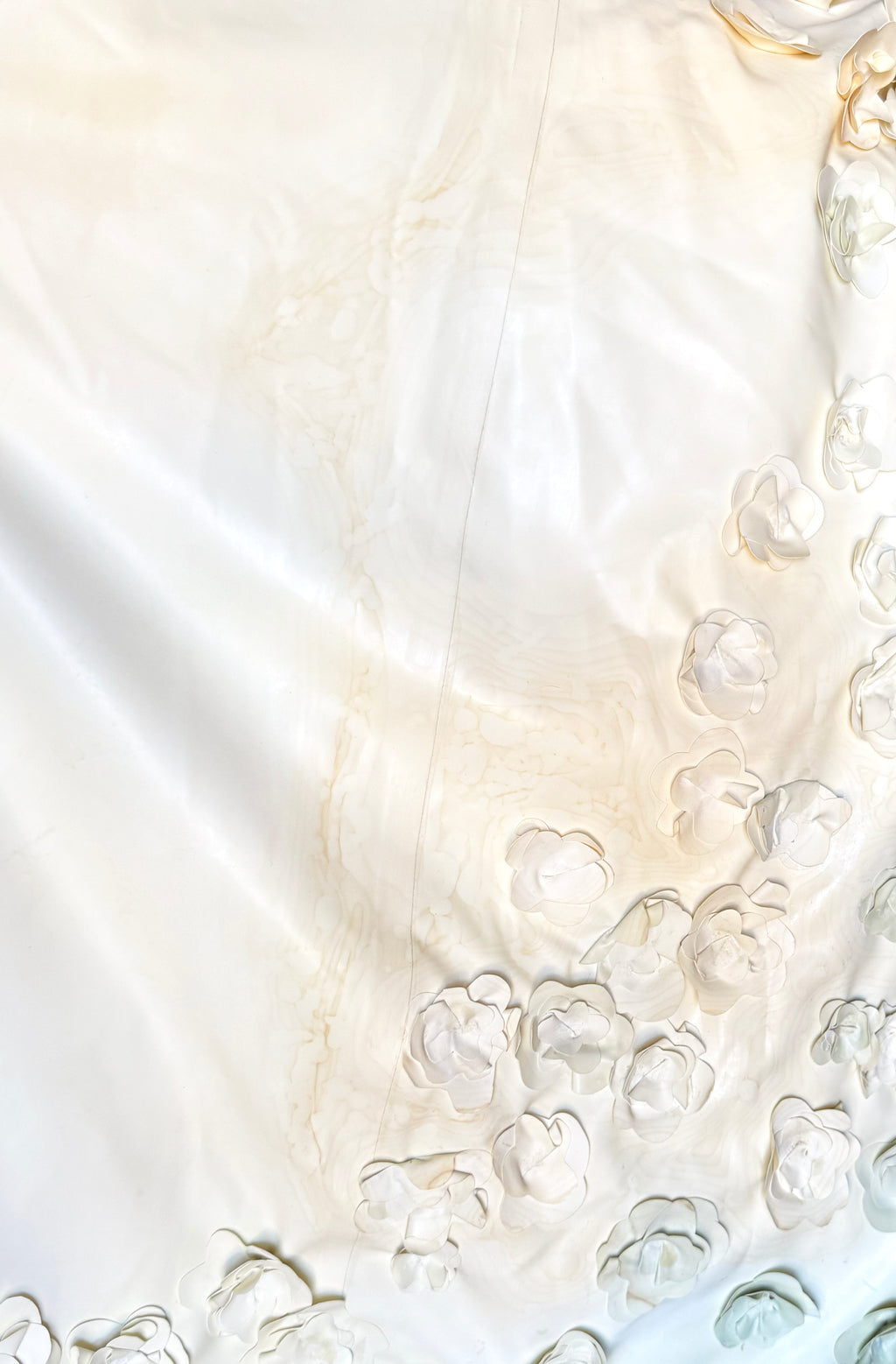 Gaelyn & Cianfarani Fw 2005 Latex Dress with Flower Appliqué