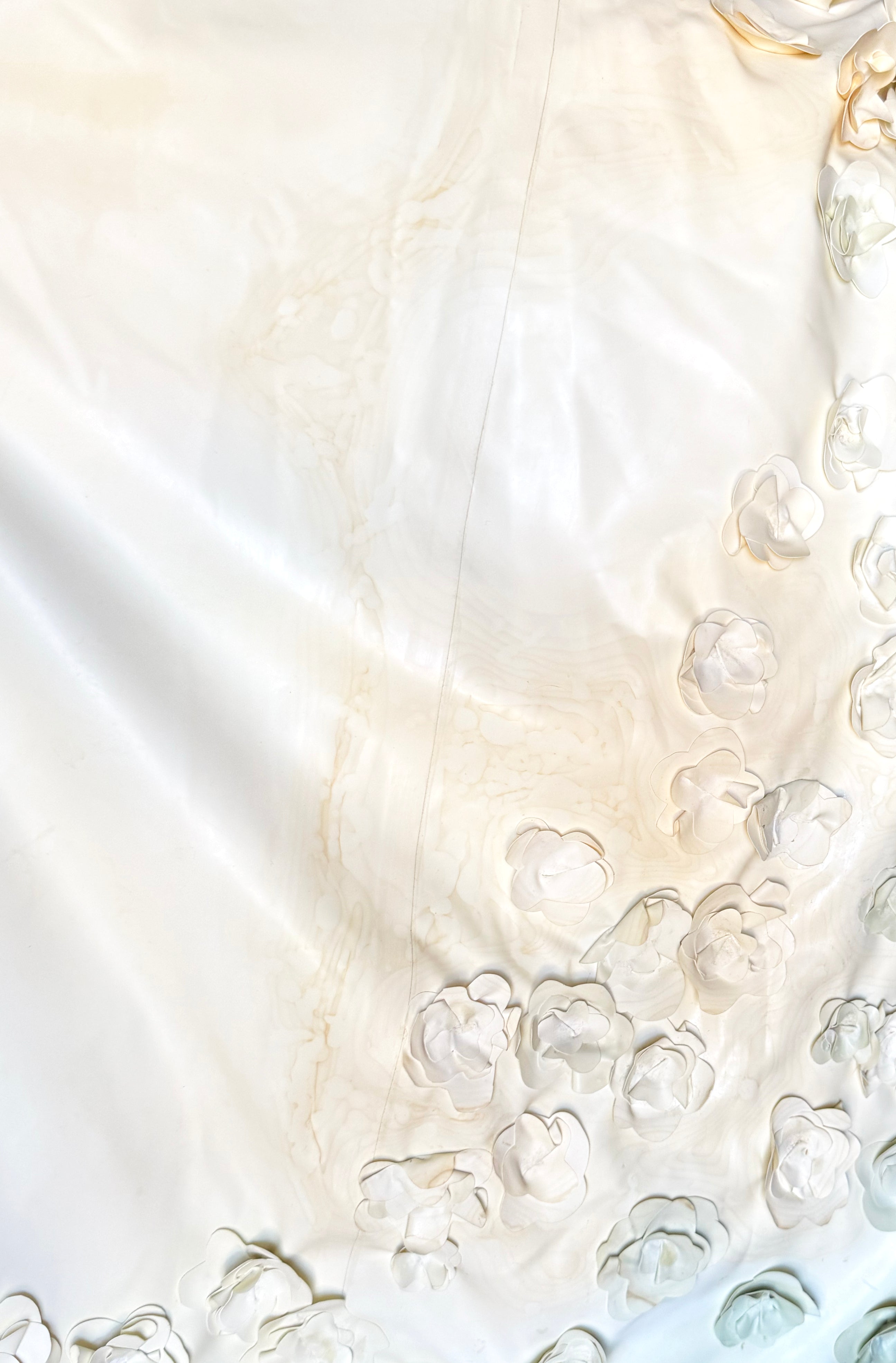 Gaelyn & Cianfarani Fw 2005 Latex Dress with Flower Appliqué