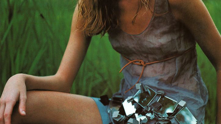 Prada SS 1999 Mirror Embellished Sheer Blouse