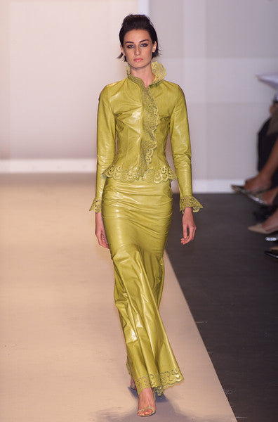 Oscar de la Renta SS 2001 Leather Skirt Set (Reserved)