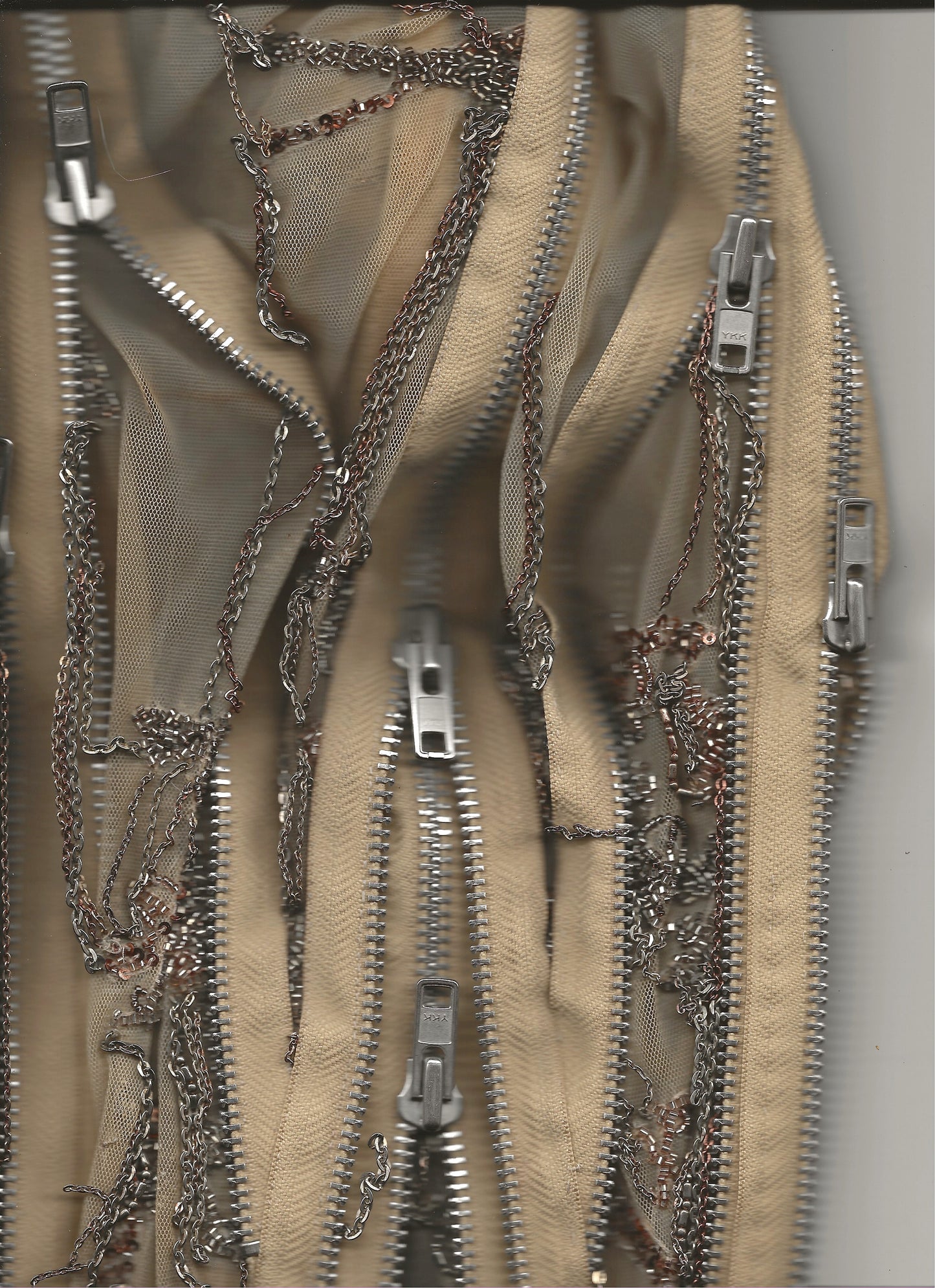 Robert Cary Williams SS 2005 Chain Embellished Tulle Dress
