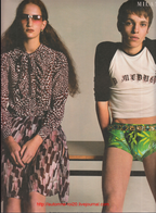 Prada 2000 heart print blouse