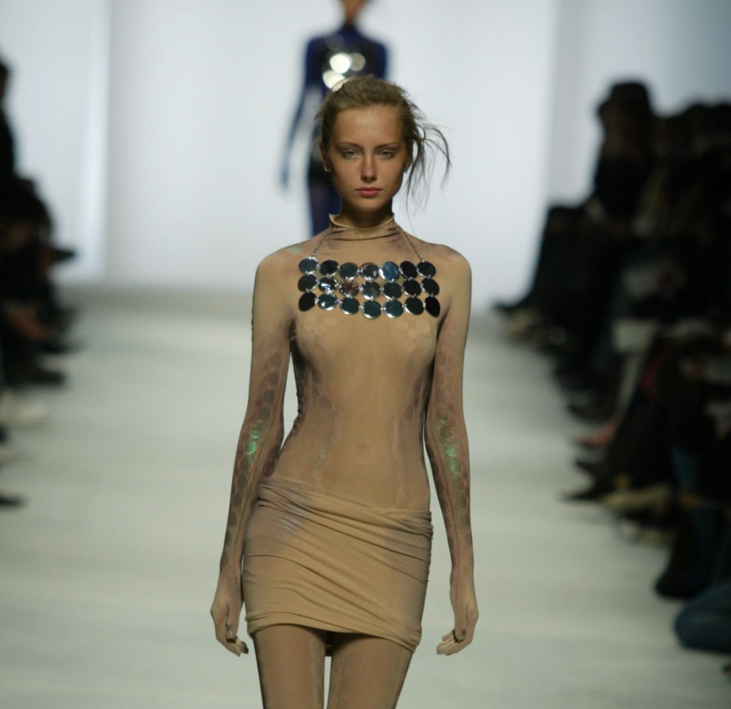 Issey Miyake SS 2005 Spray Contour Mesh Top