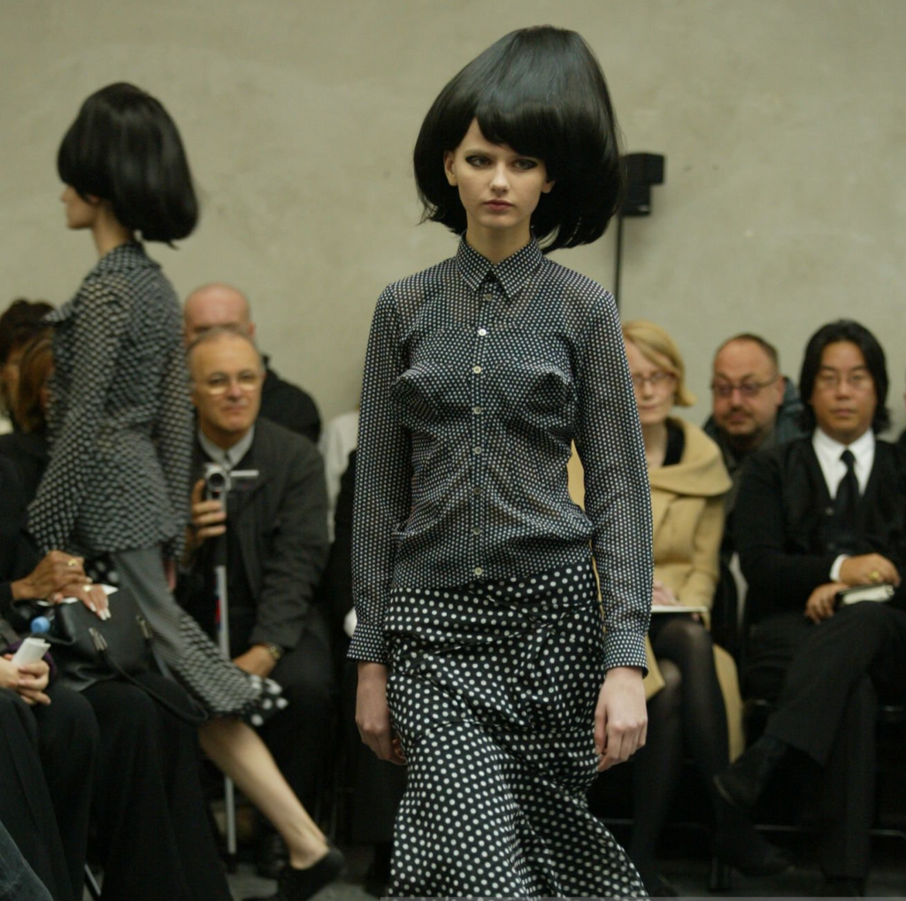 Junya Watanabe SS 2004 Polka Dot Contour Blouse