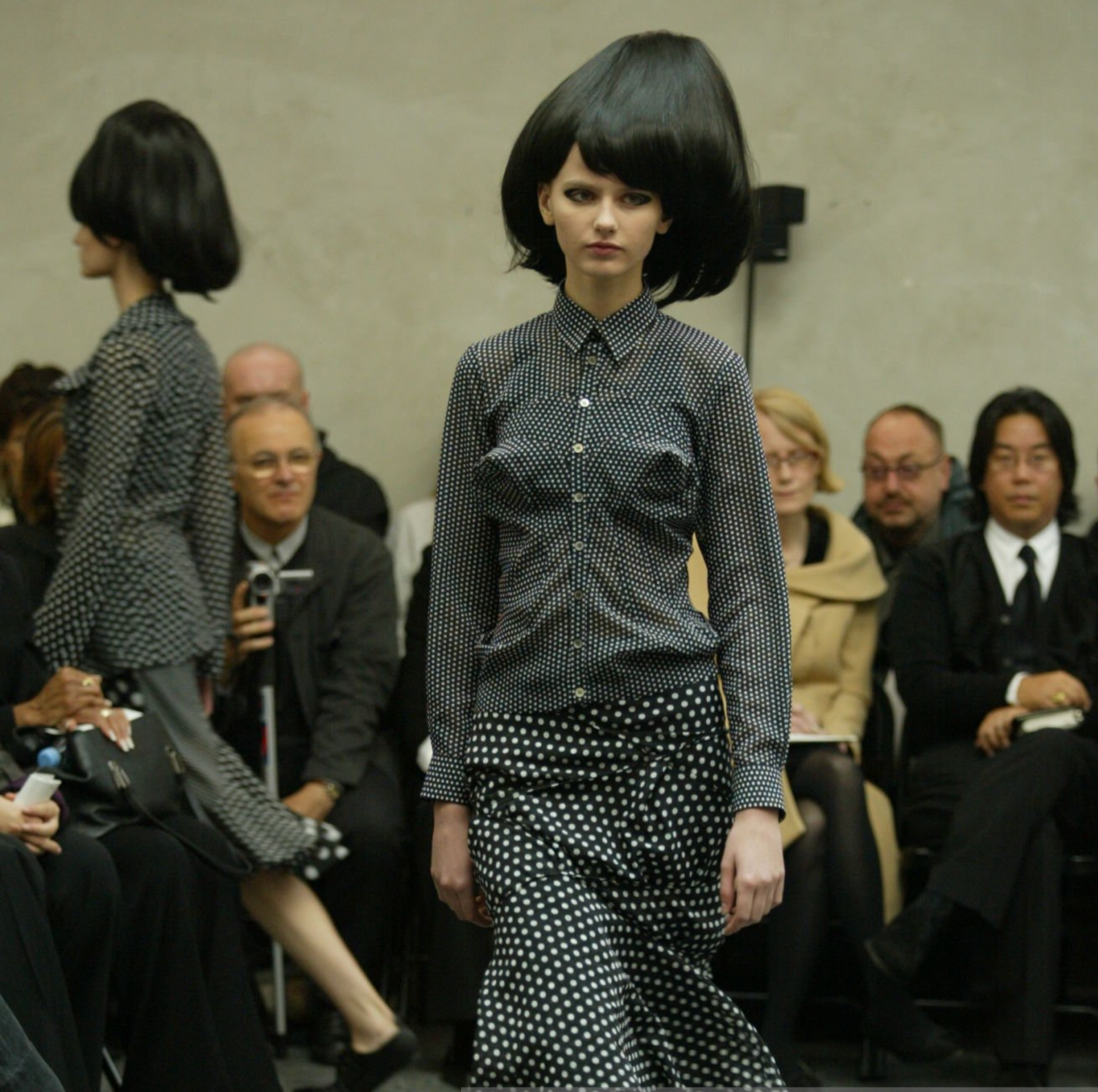 Junya Watanabe SS 2004 Polka Dot Contour Blouse