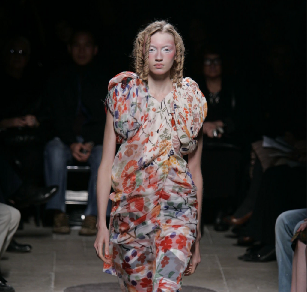 Junya Watanabe SS 2006 Sheer Floral Blouse