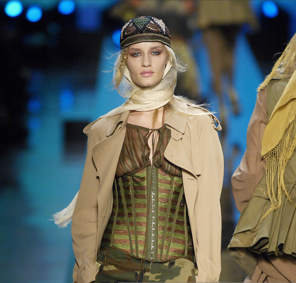 JEAN PAUL GAULTIER SS 2008 Silk Corset Blouse