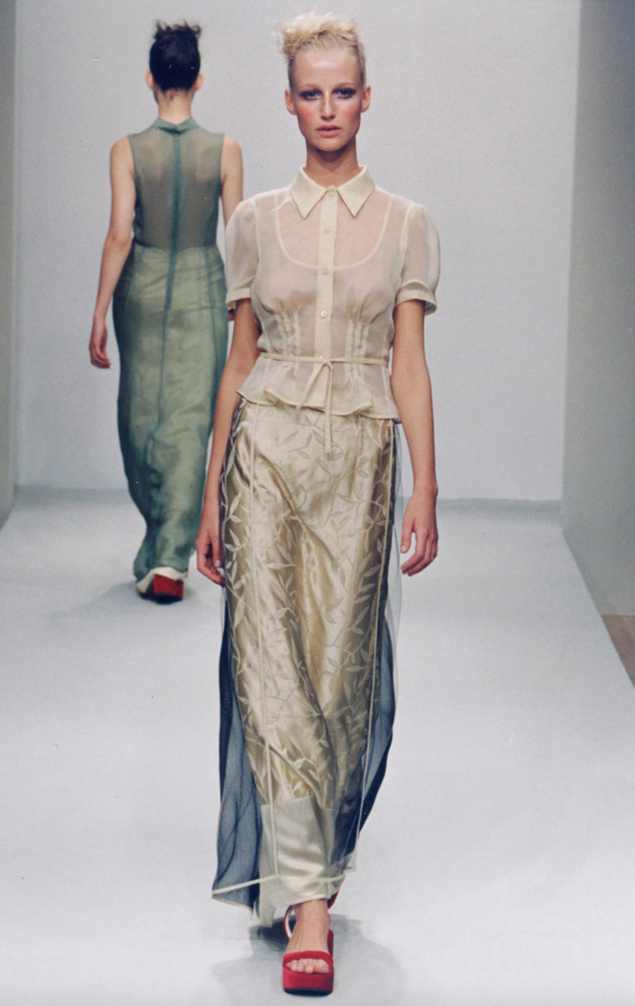 Prada SS 1997 Sheer Blouse