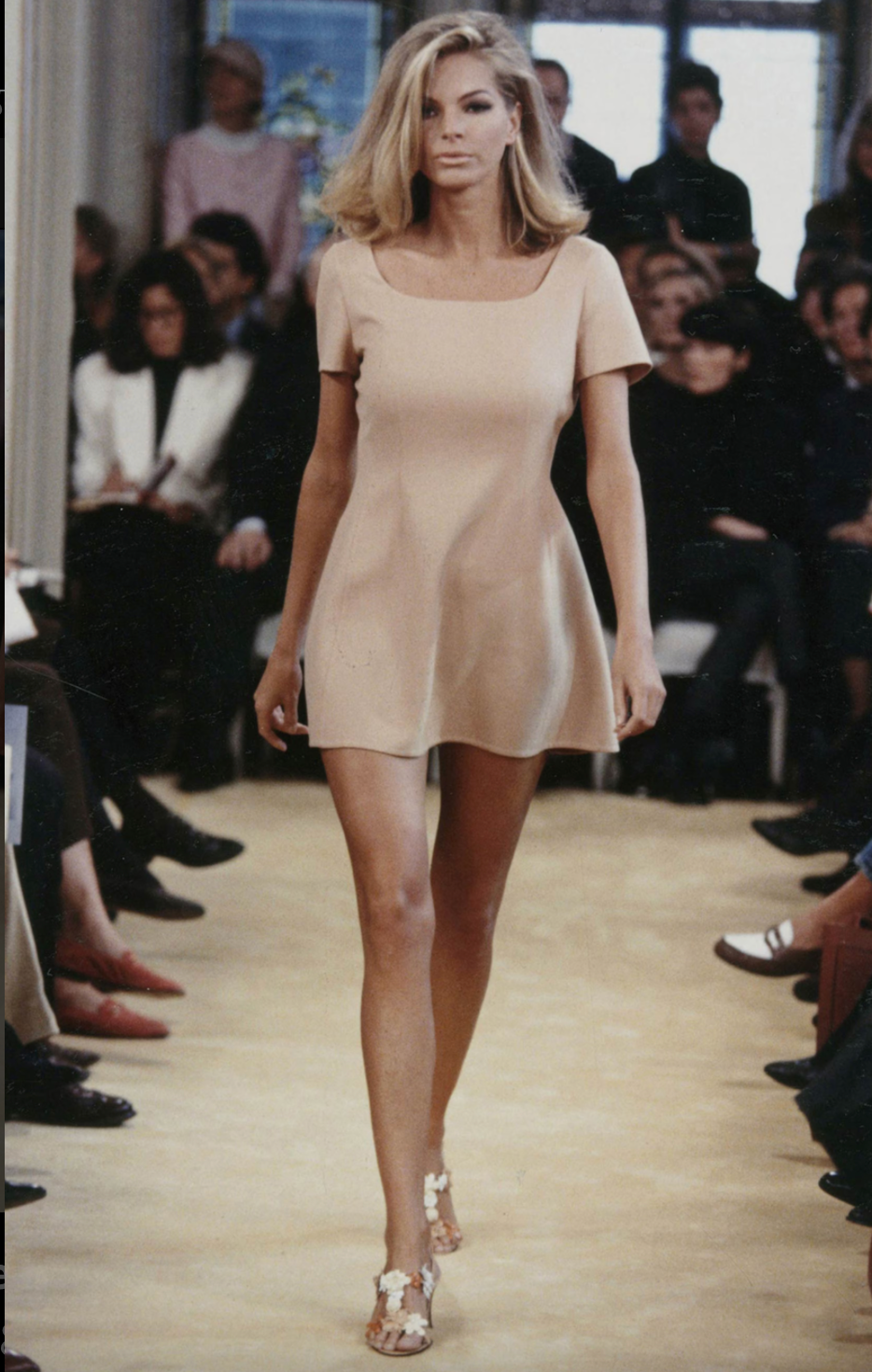 Prada SS 1992 peach wool dress