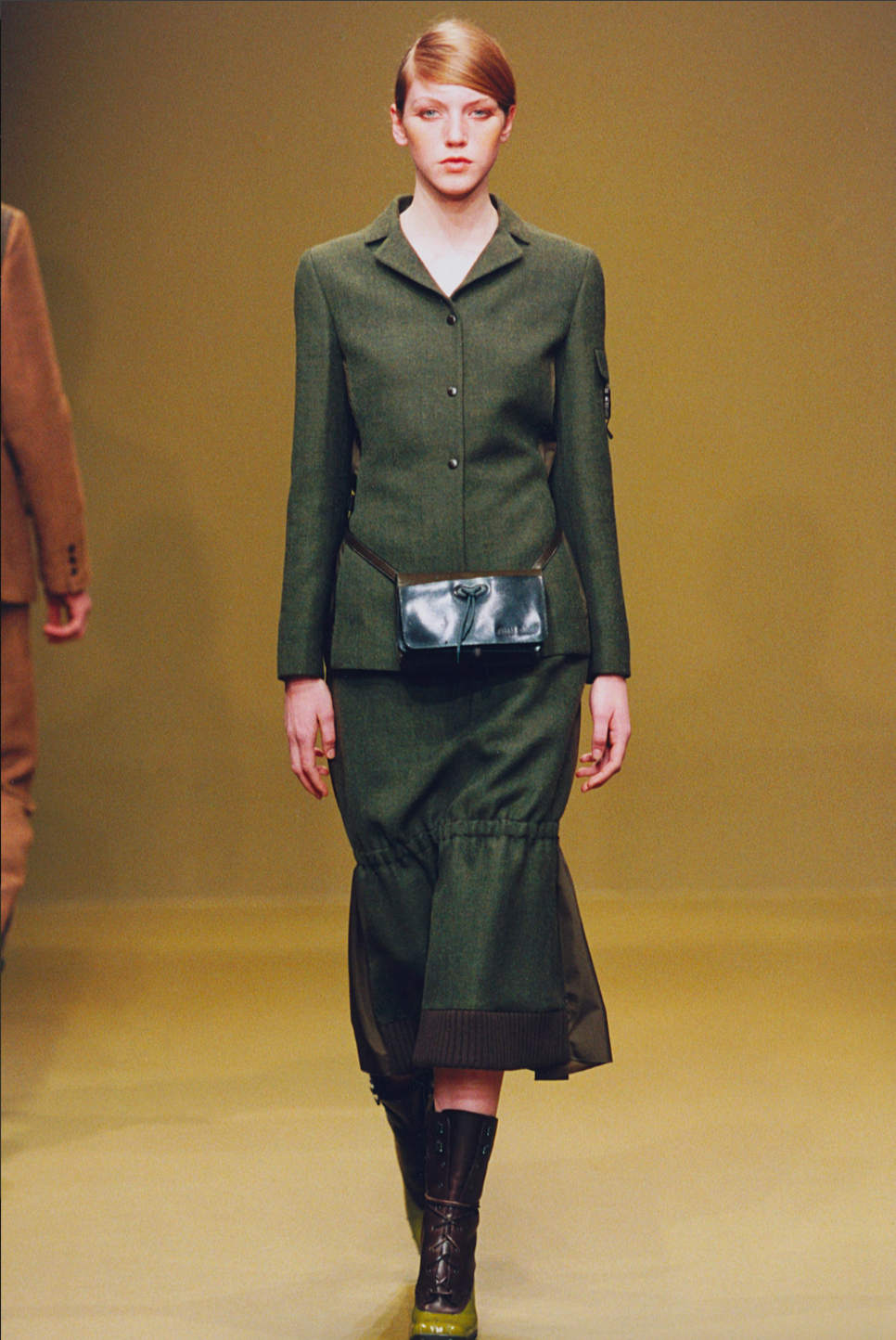 MIU MIU FW 1999 WOOL TECH SKIRT