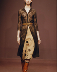 Prada 1999 Sheer Leaf Pint Skirt