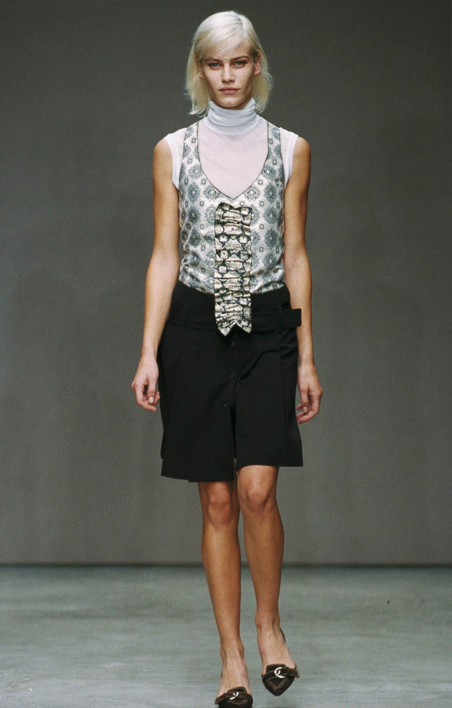 Prada SS 2002 Brocade Backless Top