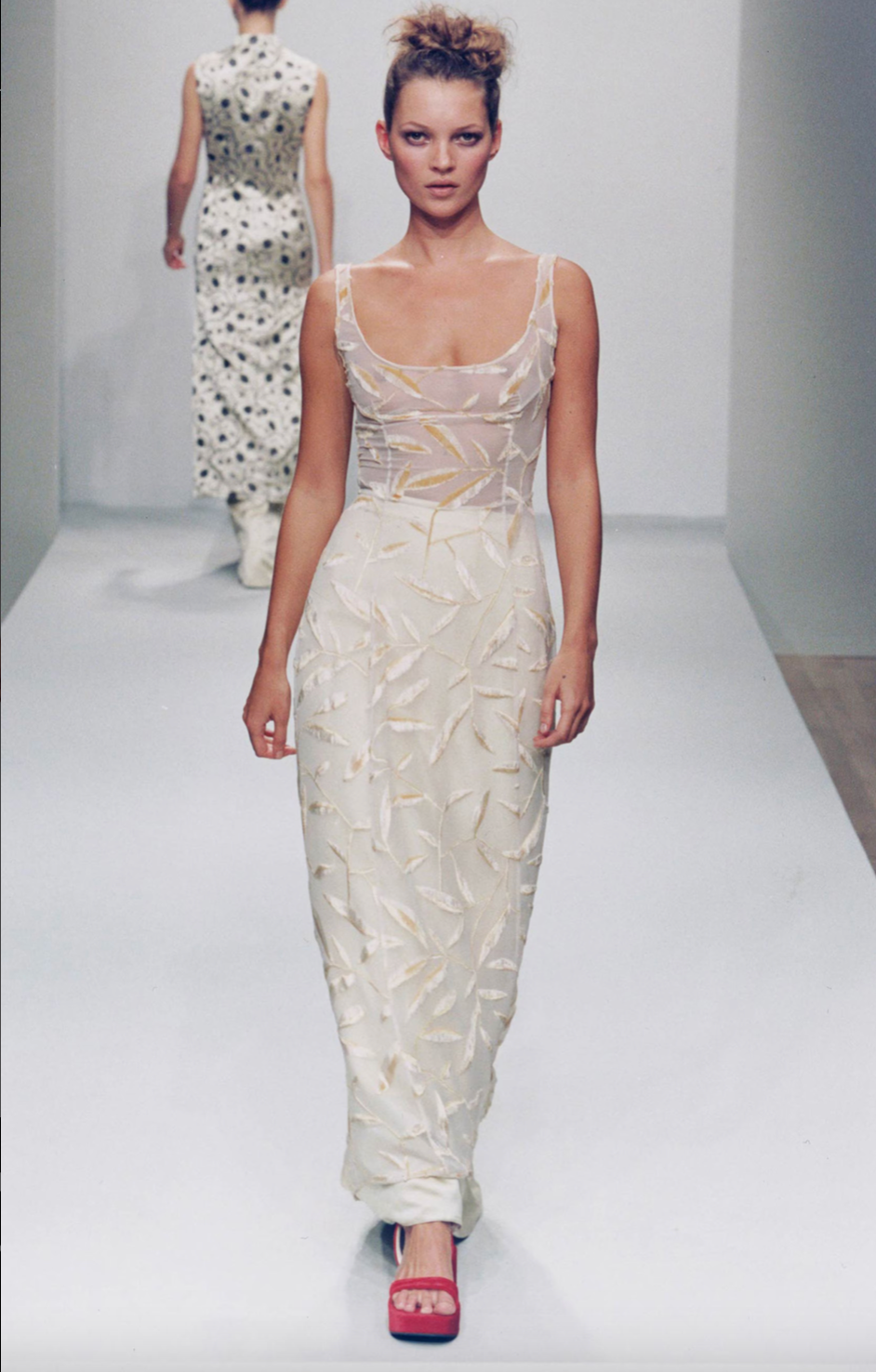 Prada 1997 Golden Velvet Dress
