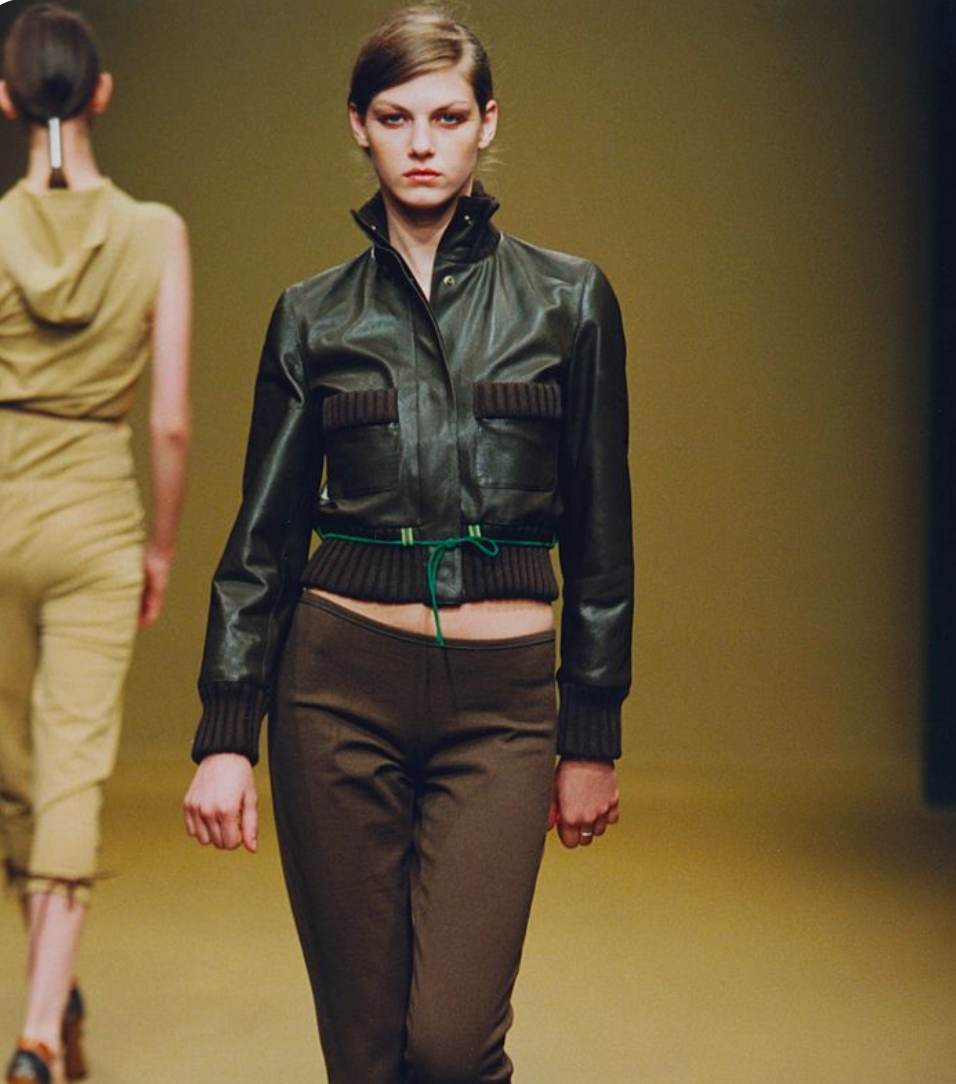 Miu Miu FW 1999 Leather Bomber Jacket