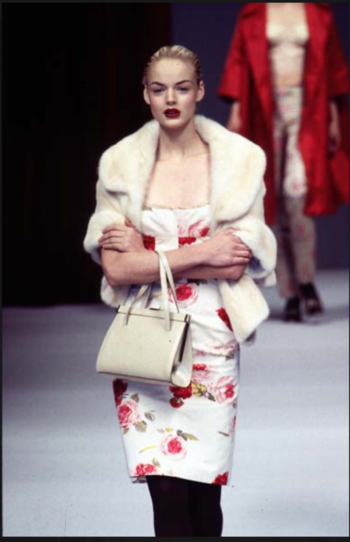 (Reserved) Dolce & Gabbana FW 1996 Mini Dress with Rose Print
