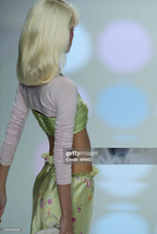 Valentino SS 2004 Floral MIni Flarę Skirt, Green