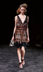 Prada FW 2009 Crop Leather Jacket with Embellishments