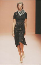 Prada FW 2000 Chiffon Silk Flower Dress