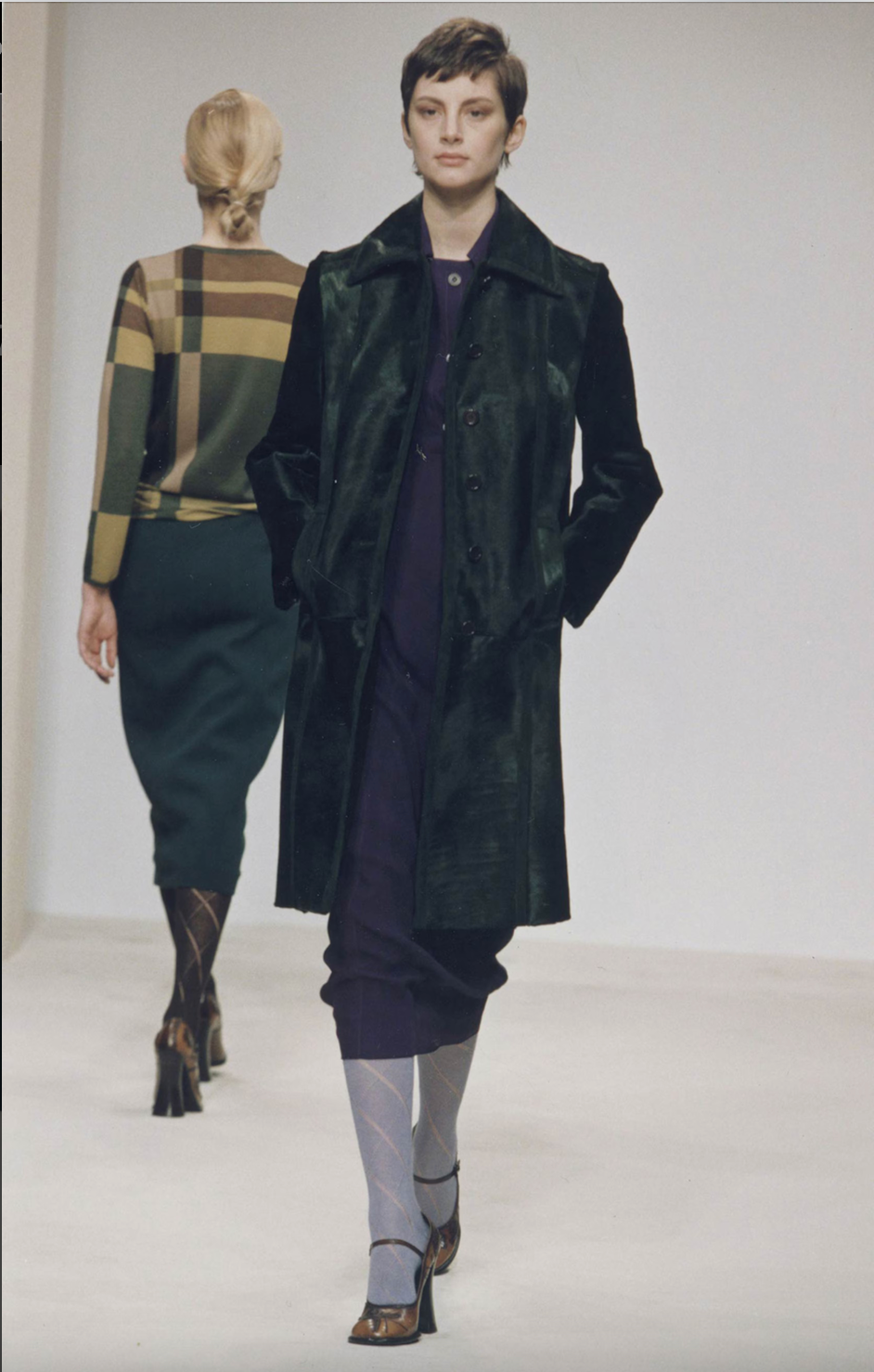 Prada FW 1996 Ponyhair &amp; Suede Coat *