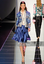 Valentino SS 2006 Floral Embellished Silk Blouse