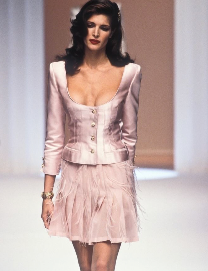 Valentino Boutique SS 1995 Ivory Silk Blouse