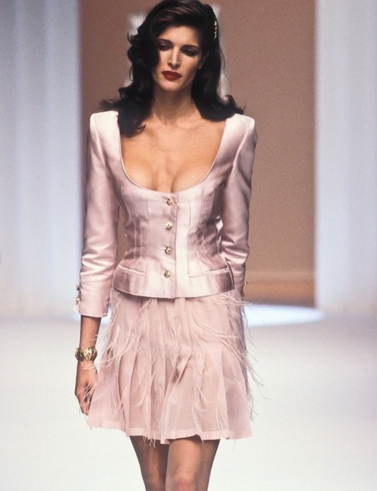 Valentino Boutique SS 1995 Ivory Silk Blouse