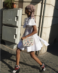 Valentino Resort 2019 Ruffled Broderie Eyelet Cotton Mini Dress