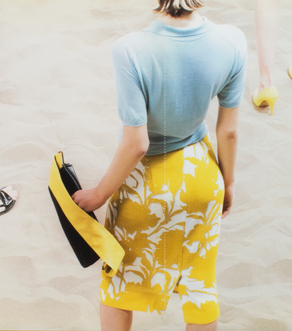 Prada SS 2001 Viscose Botanical Print Skirt