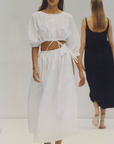 Prada SS 1993 Corset Puff Sleeve Blouse