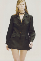 Prada SS 1993 Corset Puff Sleeve Blouse