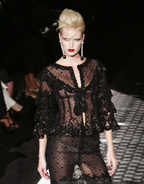 Valentinoo SS 2005 Embellished Tulle Blouse