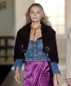 Dsquared2 Fall 2005 Denim Mink Bustier Jacket